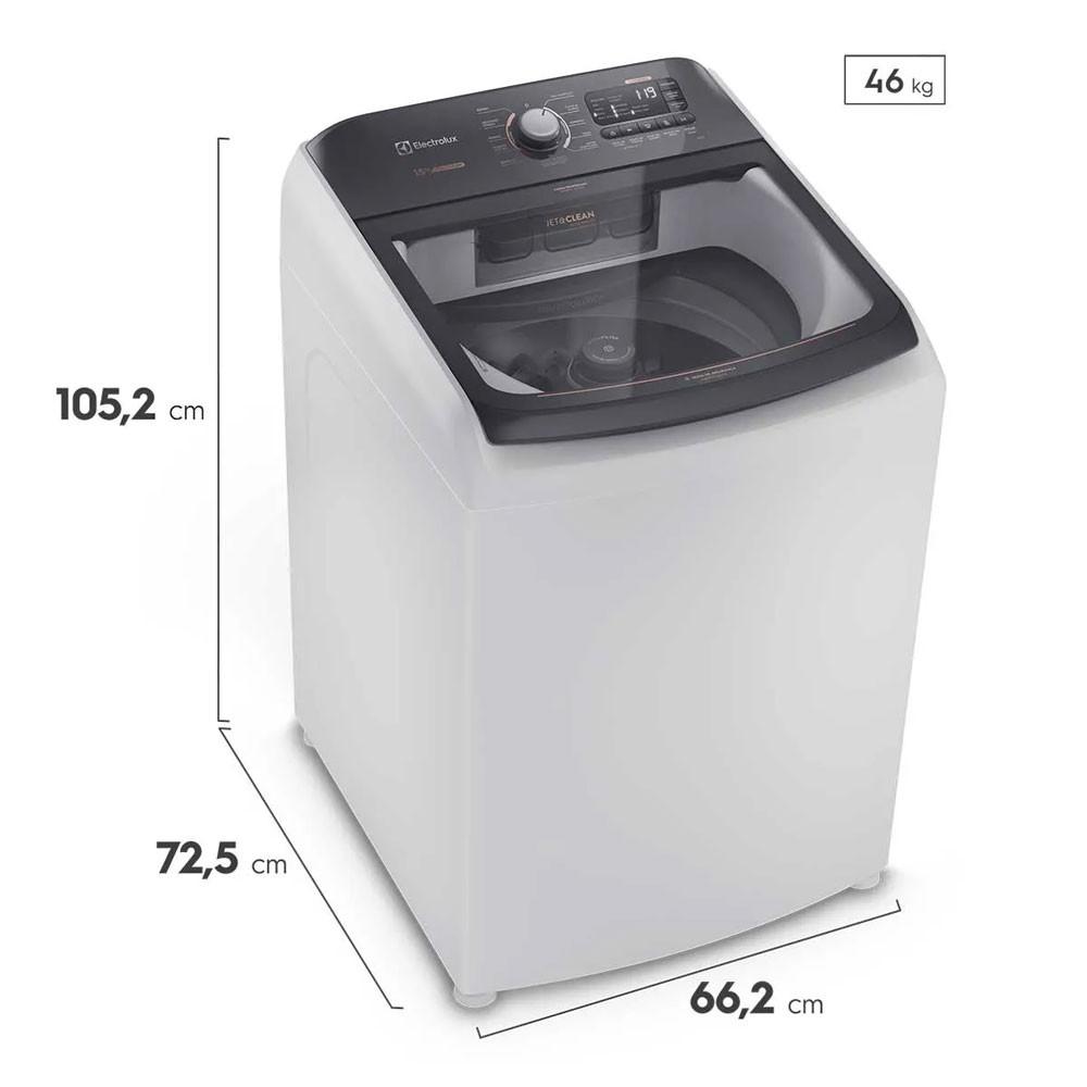 Máquina de Lavar 15kg  Premium Care com Cesto Inox JeteClean e Time Control LEC15 Electrolux - 3