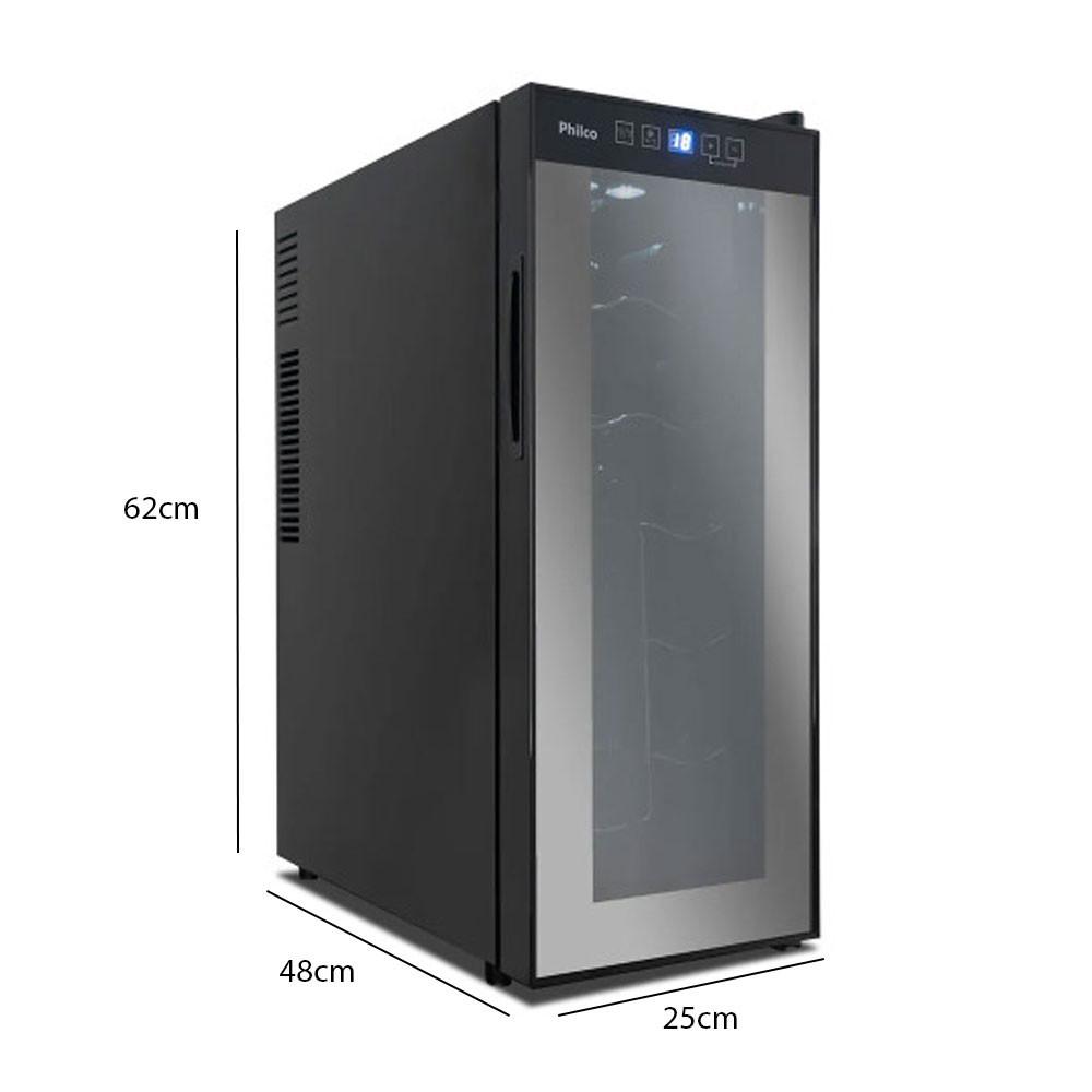 Adega PAD12E Display Digital 12 Garrafas Bivolt Philco - 3