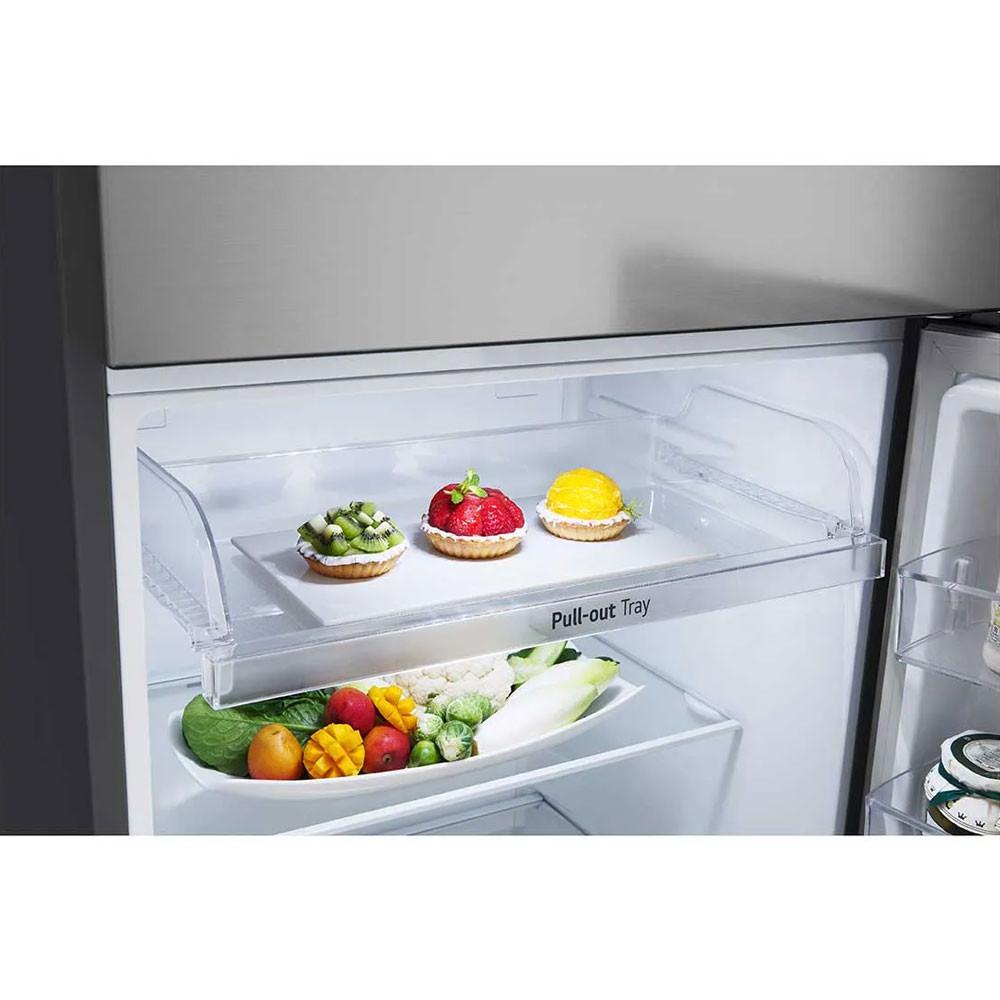 Geladeira Frost Free Inverter 375L Duplex Cor Inox Look GN-B372PFM LG - 9