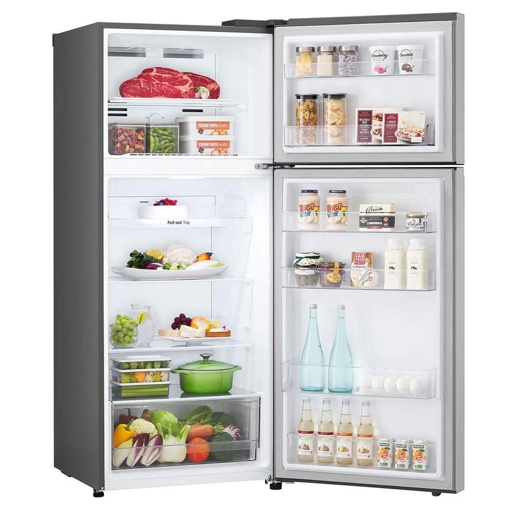 Geladeira Frost Free Inverter 375L Duplex Cor Inox Look GN-B372PFM LG - 6