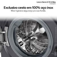Lava e Seca Smart 14Kg Titanium com Inteligência Artificial AI DD LG