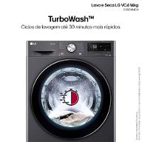 Lava e Seca Smart 14Kg Titanium com Inteligência Artificial AI DD LG - 9