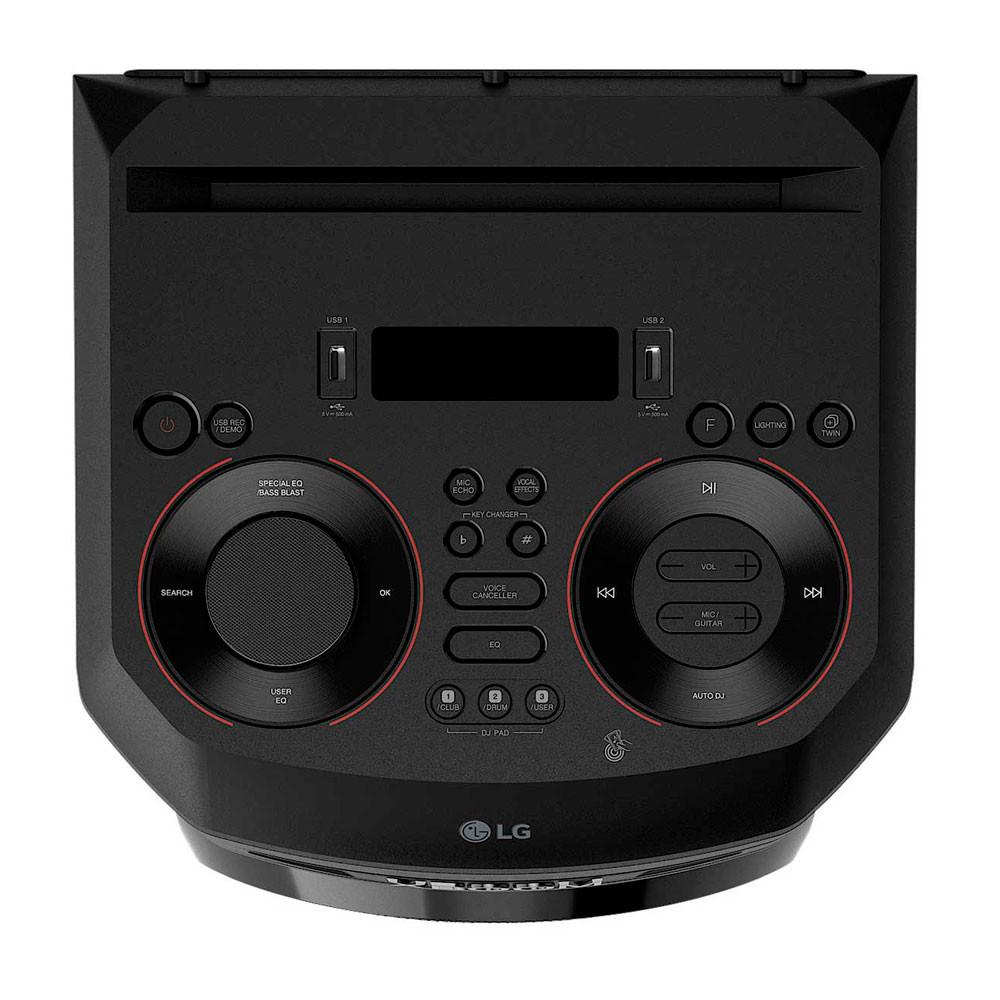 Caixa de som Acústica LG XBOOM RNC5 Bluetooth Wireless Party Link DJ APP Karaoke e Guitarra - 7