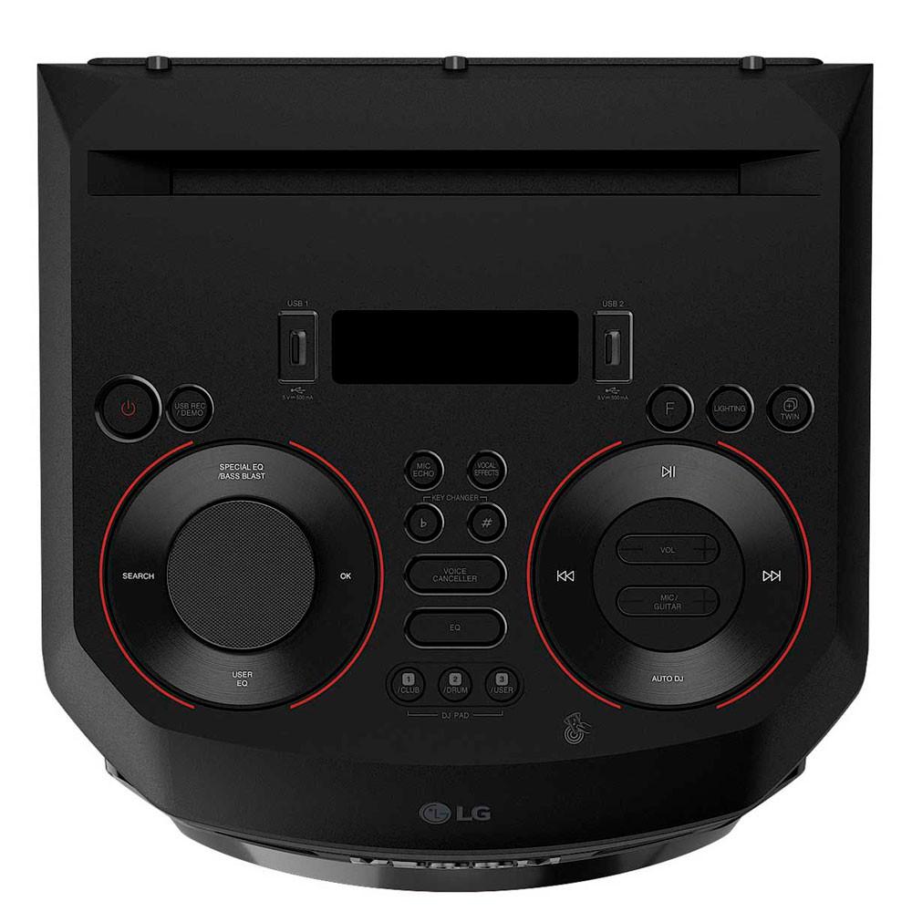 Caixa de som Acústica LG XBOOM RNC9 Bluetooth Wireless Party Link DJ APP Karaoke e Guitarra - 7