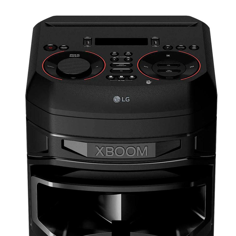 Caixa de som Acústica LG XBOOM RNC9 Bluetooth Wireless Party Link DJ APP Karaoke e Guitarra - 8