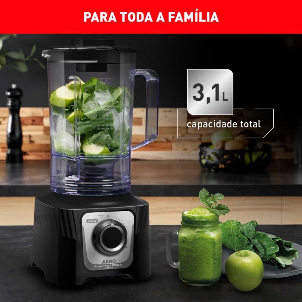 Liquidificador Arno Power Max Limpa Fácil LN78 3,1L 1200W - 4