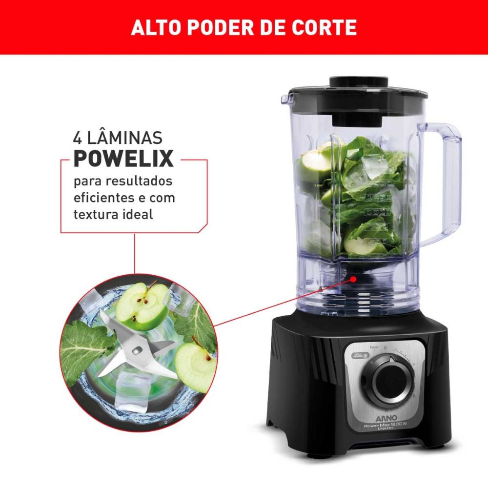 Liquidificador Arno Power Max Limpa Fácil LN78 3,1L 1200W - 5