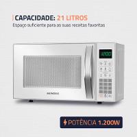 Micro-Ondas Mondial 1200W MO-01-21-W - 2