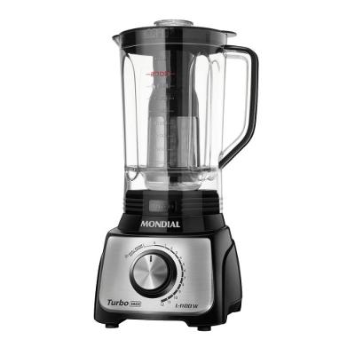 Liquidificador Mondial L-1100 BI Jarra de San Cristal 3L 1100W 12 Velocidades