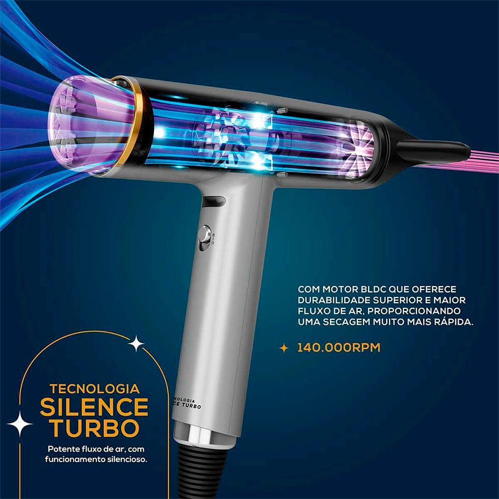 Secador de Cabelos BSC3400 Mais Silencioso 1600W Britânia - 8
