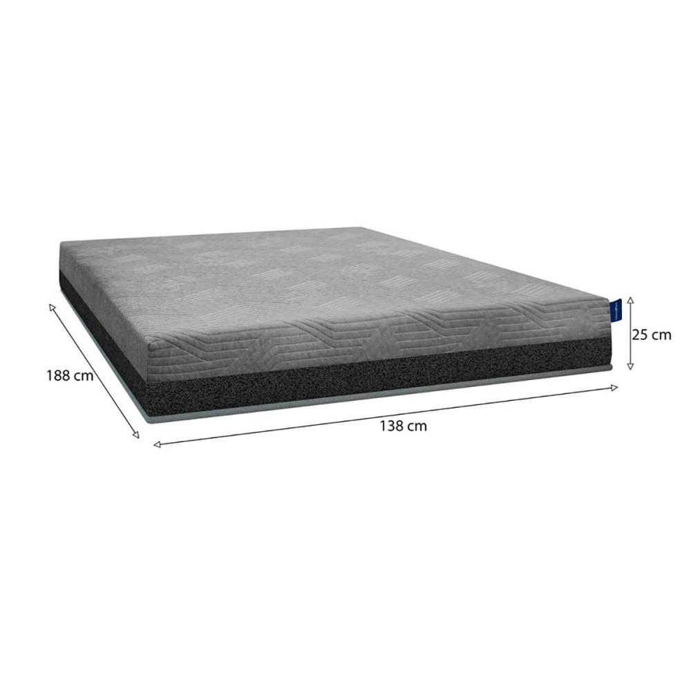 Colchão Fit Visco Casal Espuma D-28 Cinza a Vácuo Umaflex - 4