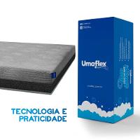 Colchão Fit Visco Casal Espuma D-28 Cinza a Vácuo Umaflex - 1