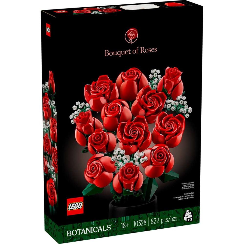 Buquê de Rosas Botanicals 822 Peças 10328 Lego - 3