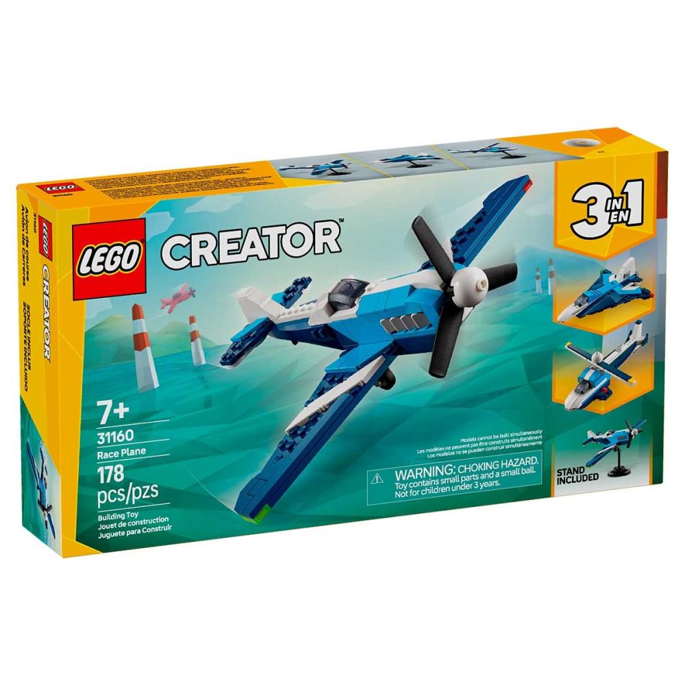 Aeronave Creator Avião de Corrida 178 Peças 31160 Lego - 3