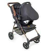 Carrinho de Bebê Galzerano Romano Travel System Para Passeio Preto Cobre Até 15Kg + Bebê Conforto - 1