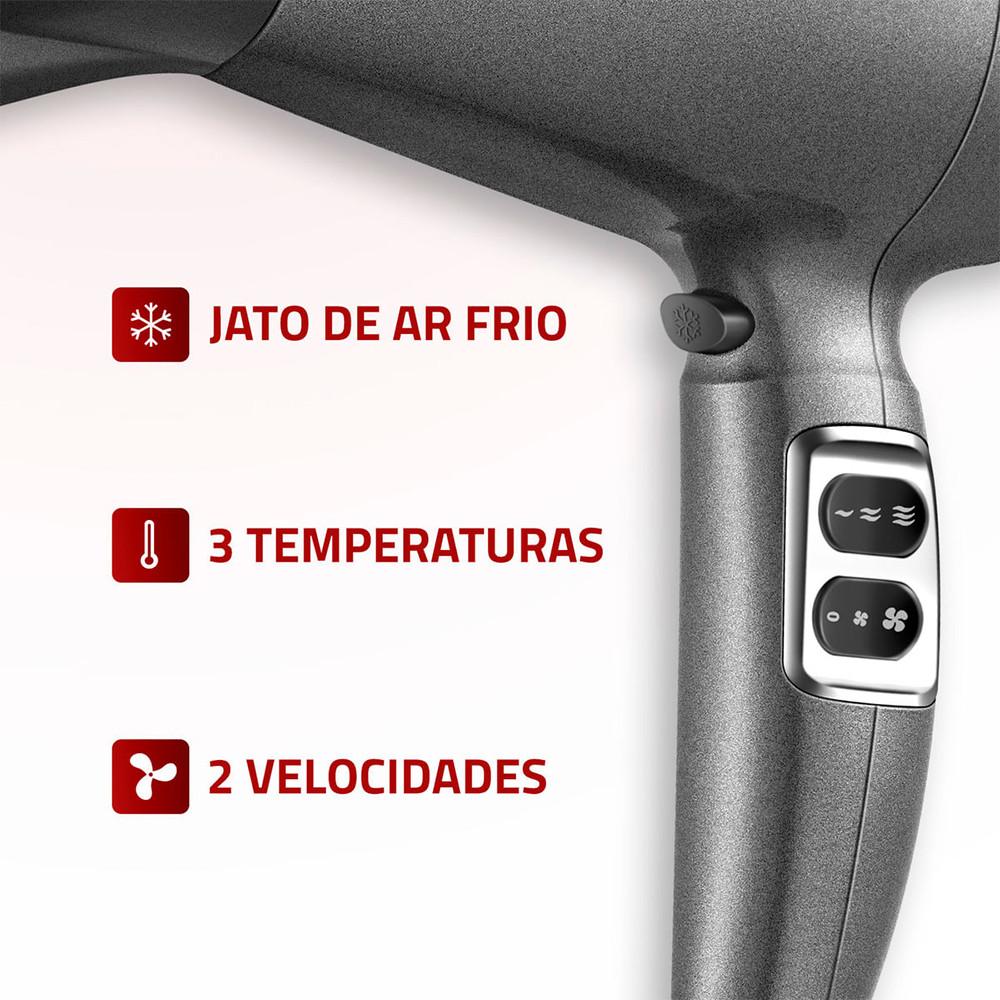 Secador de Cabelos SC-20 Space Shine Mondial 2000W Grafite - 5