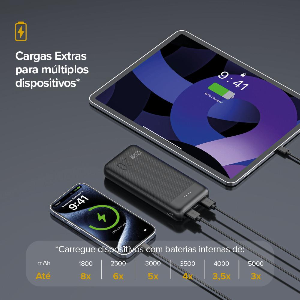 Carregador Portátil Power Bank 20000 mAh 12 W Smart Charge i2GO - 7