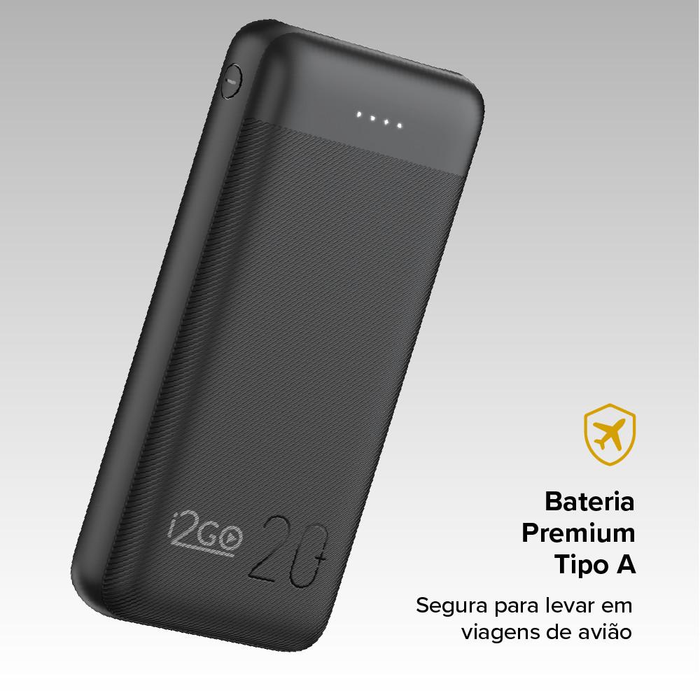 Carregador Portátil Power Bank 20000 mAh 12 W Smart Charge i2GO - 9