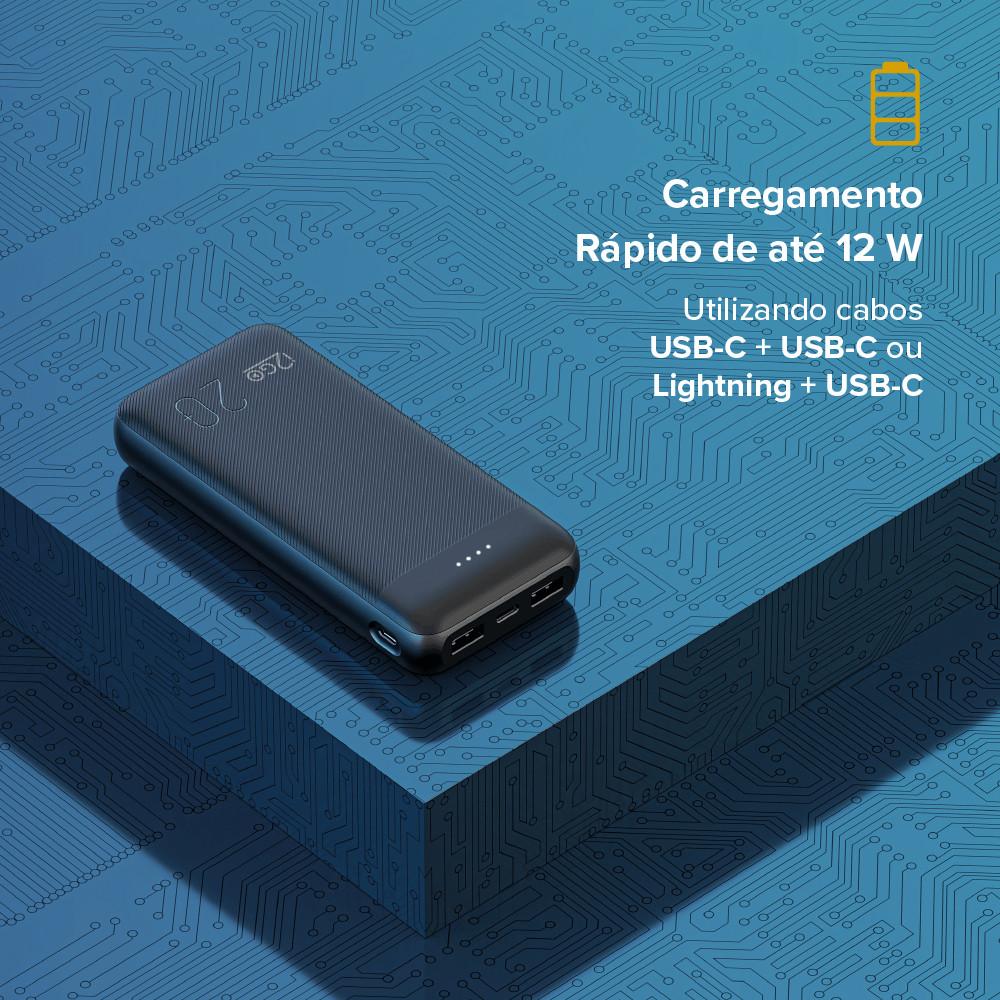 Carregador Portátil Power Bank 20000 mAh 12 W Smart Charge i2GO - 10