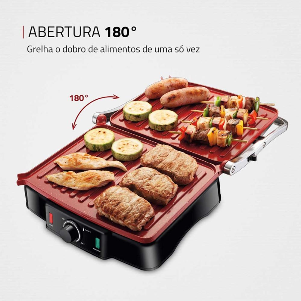 Grill e Sanduicheira Premium PG-02 Preto/Inox 1800W S-07 Mondial - 2