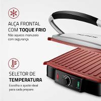 Grill e Sanduicheira Premium PG-02 Preto/Inox 1800W S-07 Mondial - 6