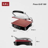 Grill e Sanduicheira Premium PG-02 Preto/Inox 1800W S-07 Mondial - 7