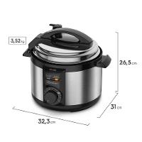 Panela de Pressão Elétrica PCE15 Electrolux Inox 3L Efficient por Rita Lobo - 5