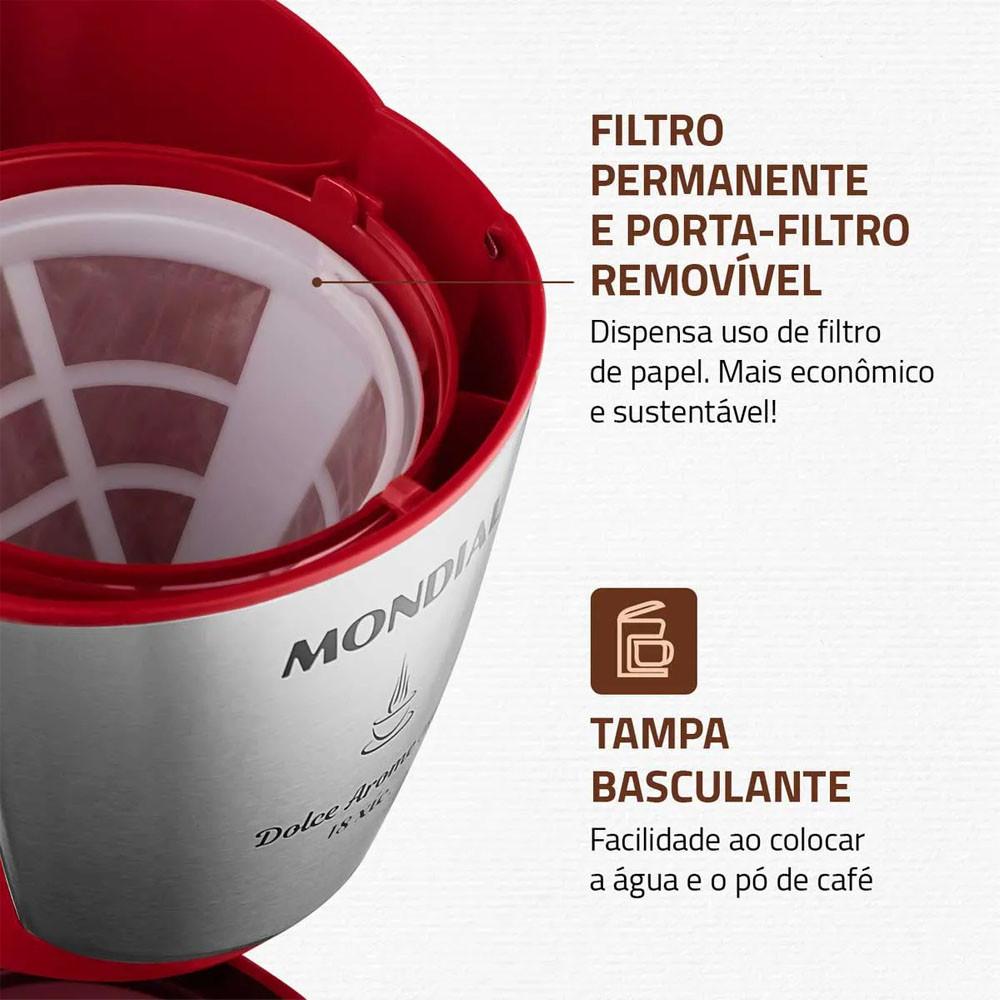 Cafeteira Elétrica C-35 18X Dolce Arome Mondial - 4