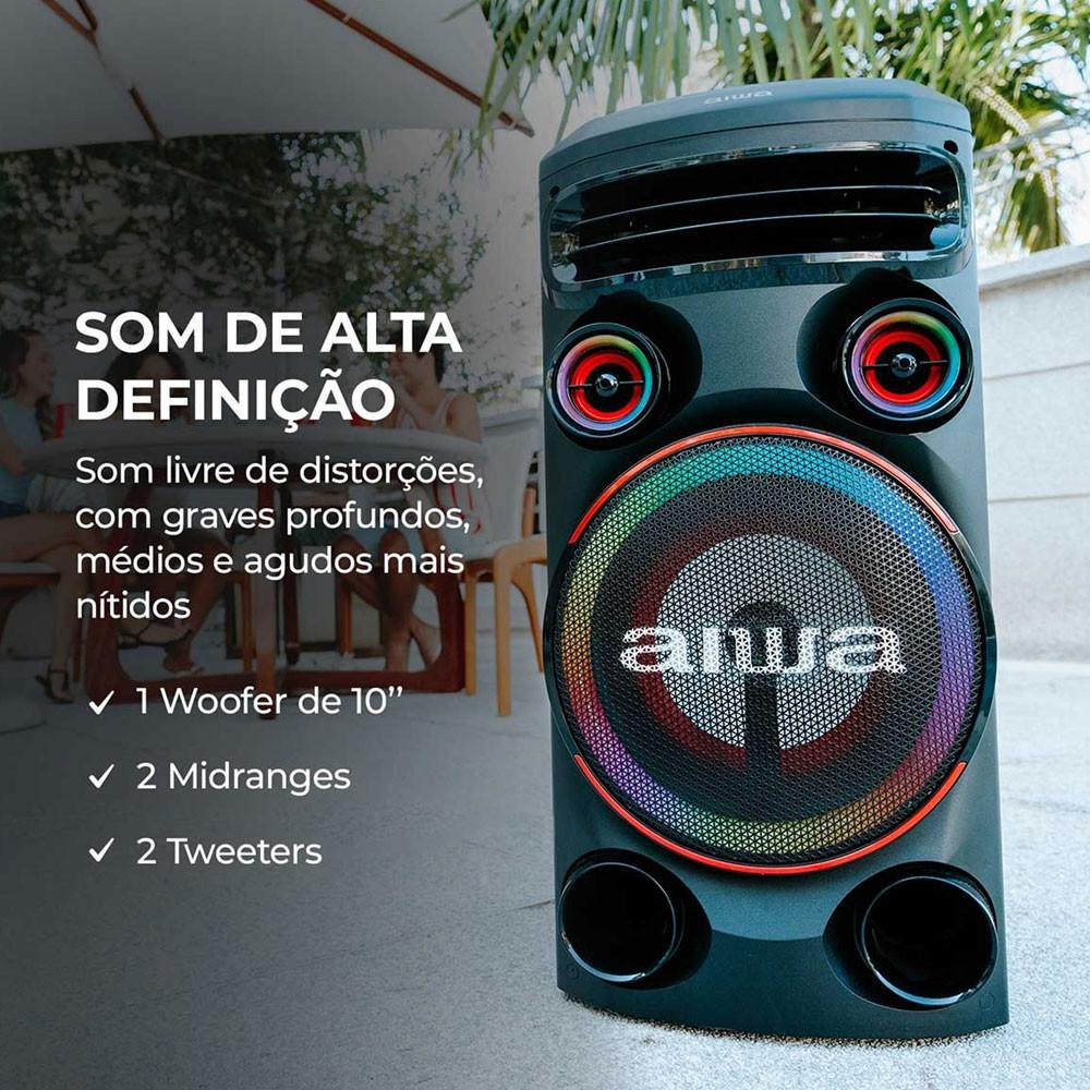 Caixa De Som Aiwa Torre Bluetooth 1600w AWS-T1W-02 - 2