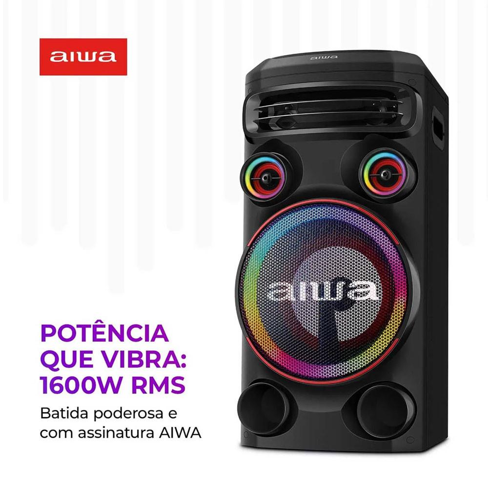 Caixa De Som Aiwa Torre Bluetooth 1600w AWS-T1W-02 - 3
