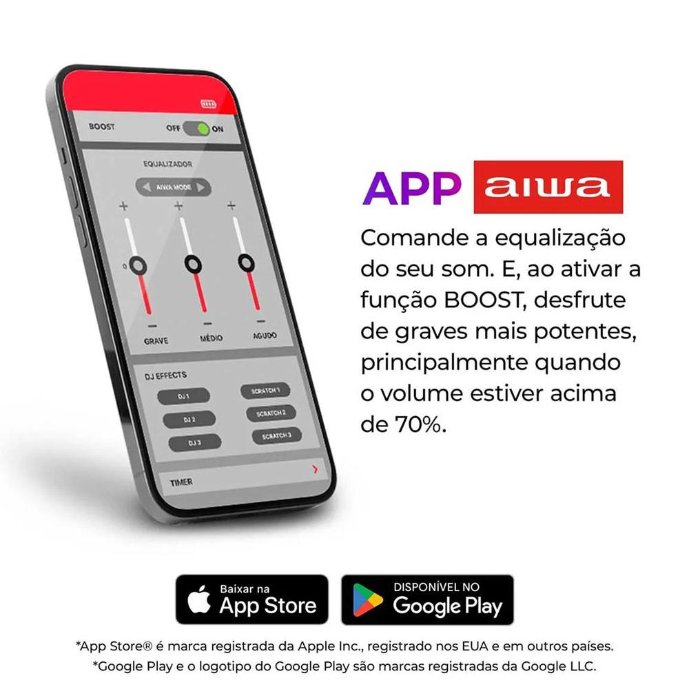 Caixa De Som Aiwa Torre Bluetooth 1600w AWS-T1W-02 - 5