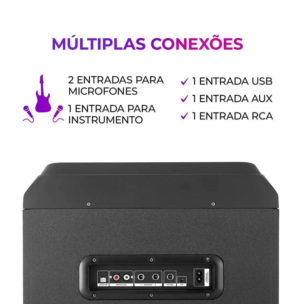 Caixa De Som Aiwa Torre Bluetooth 1600w AWS-T1W-02 - 6
