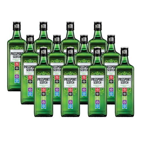Whisky 1litro Caixa com 12 Unidades Passport - 1