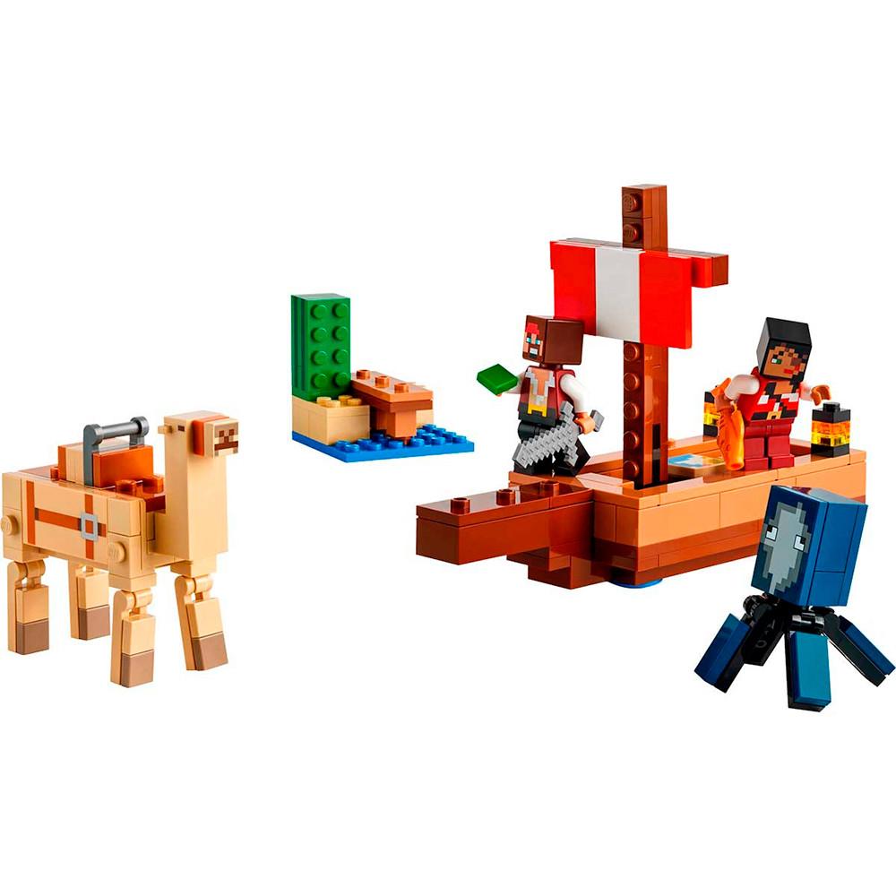 LEGO Minecraft A Viagem do Barco Pirata 166 Peças 21259 - 2