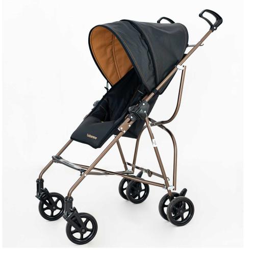 Carrinho de Bebê Passeio Galzerano Capri de 6 Meses até 15kg Preto e Caramelo - 1