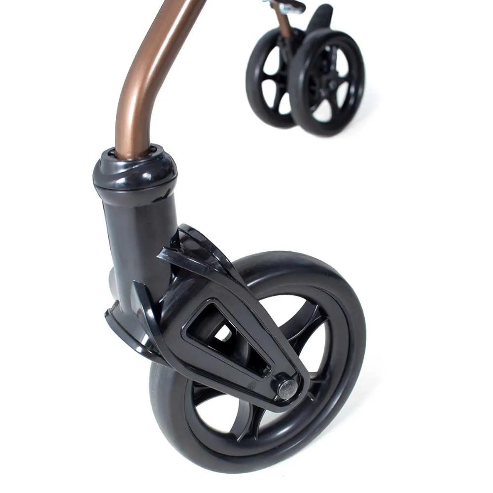 Carrinho de Bebê Passeio Galzerano Capri de 6 Meses até 15kg Preto e Caramelo - 5