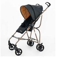 Carrinho de Bebê Passeio Galzerano Capri de 6 Meses até 15kg Preto e Caramelo - 1