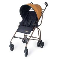 Carrinho de Bebê Passeio Galzerano Capri de 6 Meses até 15kg Preto e Caramelo