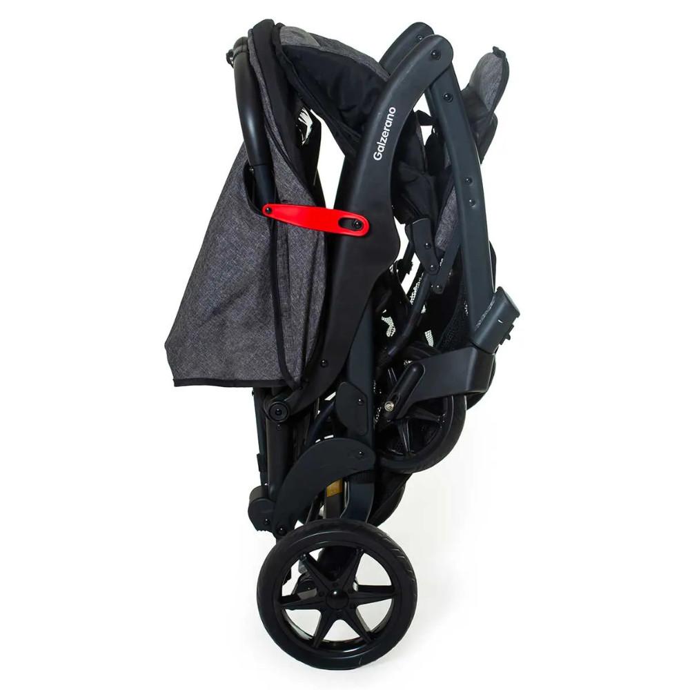 Carrinho Bebê Gemeos Doppio Galzerano Grafite - 3