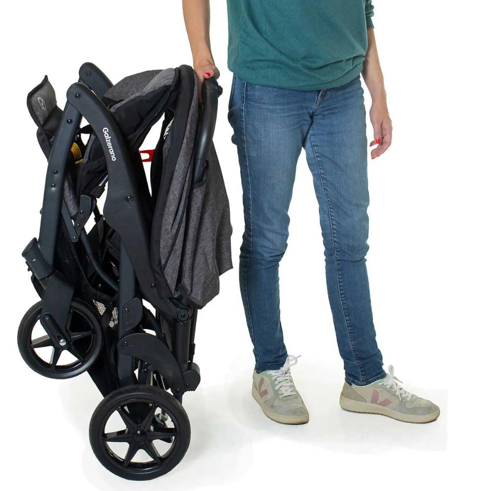 Carrinho Bebê Gemeos Doppio Galzerano Grafite - 4