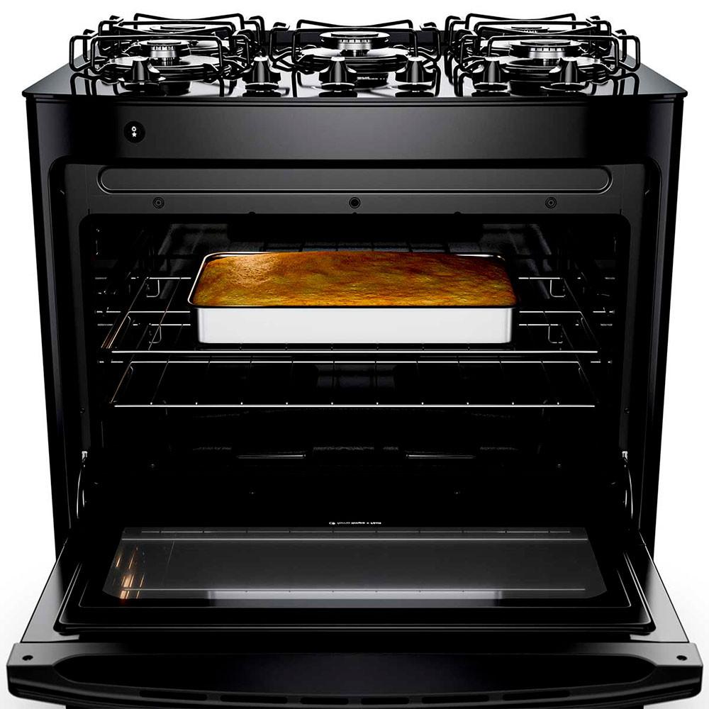 Fogão Consul 5 Bocas CFS5VBE Preto com Mesa de Vidro - 3