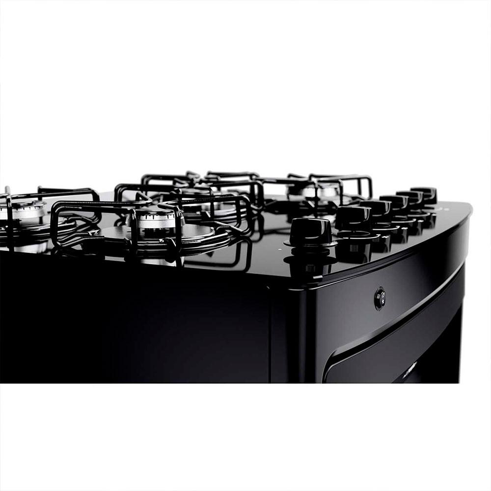 Fogão Consul 5 Bocas CFS5VBE Preto com Mesa de Vidro - 10