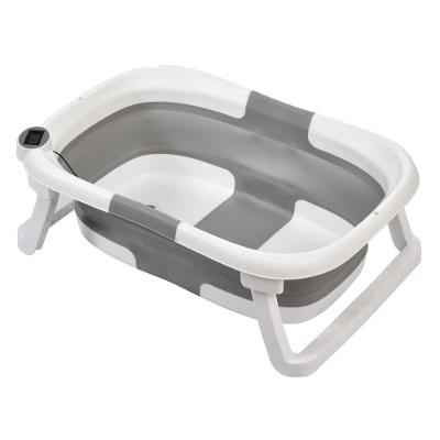 Banheira de Bebê Plástica Dobrável Cinza 25Kg Galzerano
