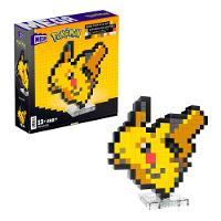 Jogo de Construção Pikachu Pixel Mega Pokémon Art Mattel - 1