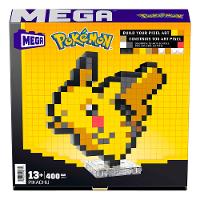 Jogo de Construção Pikachu Pixel Mega Pokémon Art Mattel - 4