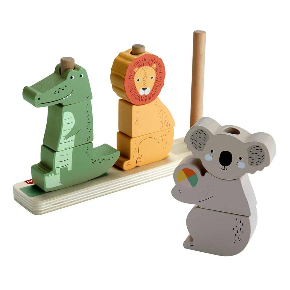 Animais Empilháveis FP Wood e#8203;e#8203;de Madeira Mattel - 2