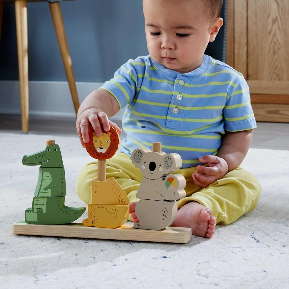 Animais Empilháveis FP Wood e#8203;e#8203;de Madeira Mattel - 3