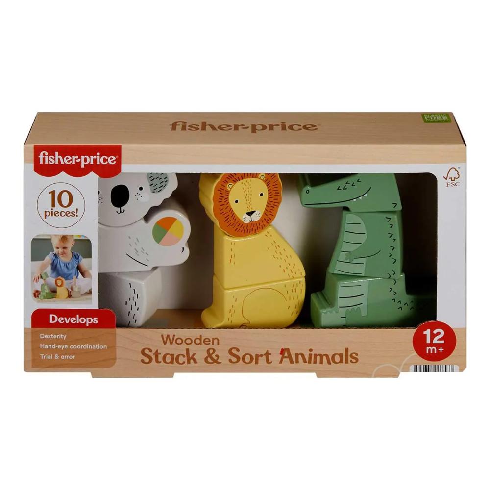 Animais Empilháveis FP Wood e#8203;e#8203;de Madeira Mattel - 5