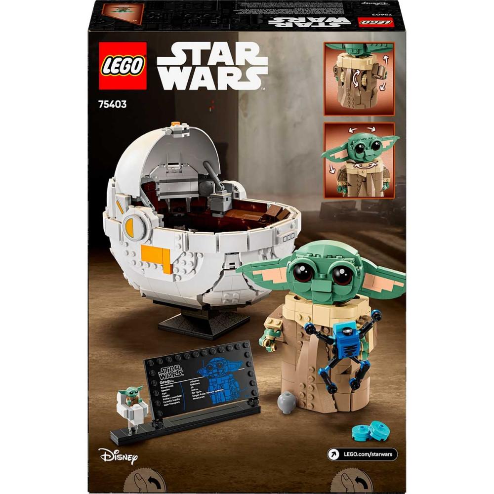 Grogu com Berço Voador Star Wars 1048 Peças 75403 Lego - 6
