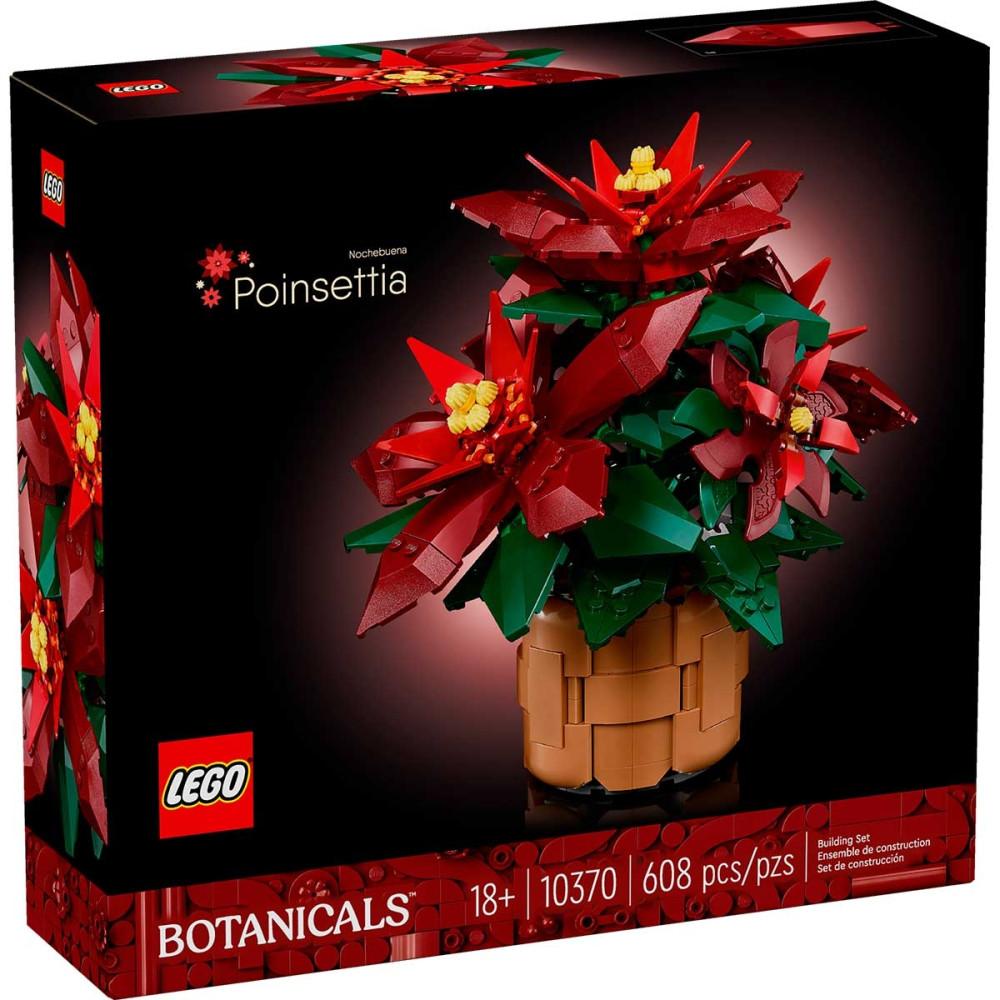 Poinsétia Botanicals 608 Peças 10370 Lego - 3